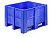 Контейнер BoxPallet синий на 3-х полозьях 1200х1000х740 мм