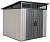  Сарай WoodLook 8.3х8.3 с односкатной крышей и небьющимися окнами